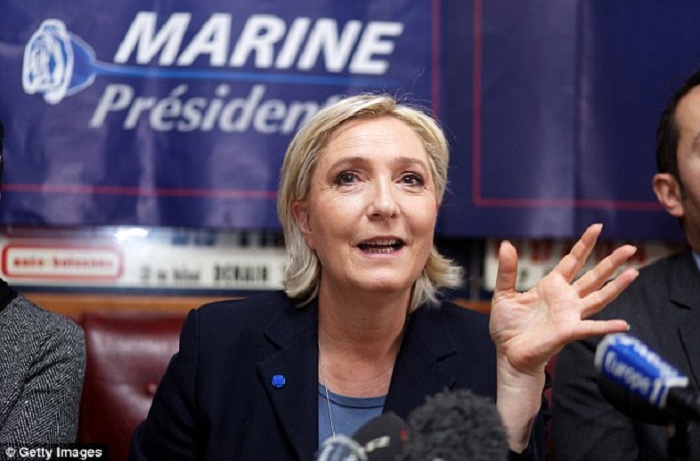 Marine Le Pen pays glowing tribute to Donald Trump